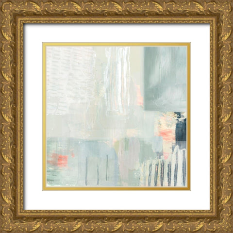 Fray II Gold Ornate Wood Framed Art Print with Double Matting by Borges, Victoria