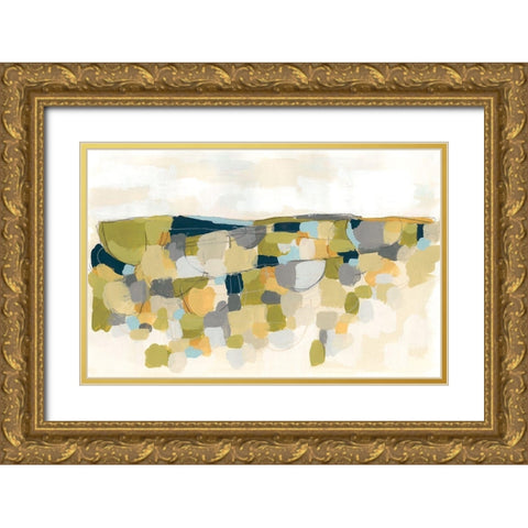 Pastoral Prism II Gold Ornate Wood Framed Art Print with Double Matting by Vess, June Erica