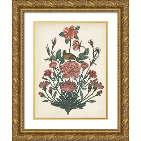 Treasures of the Earth II Gold Ornate Wood Framed Art Print with Double Matting by Wang, Melissa