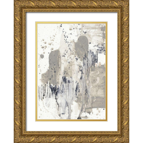 Paynes Splash I Gold Ornate Wood Framed Art Print with Double Matting by Goldberger, Jennifer