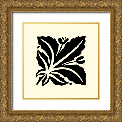 BandW Graphic Beauty I Gold Ornate Wood Framed Art Print with Double Matting by Vision Studio