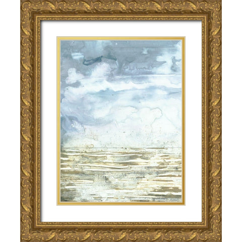 Swell I Gold Ornate Wood Framed Art Print with Double Matting by Borges, Victoria