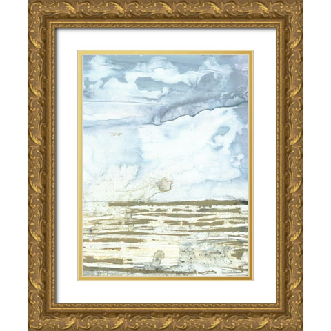 Swell II Gold Ornate Wood Framed Art Print with Double Matting by Borges, Victoria