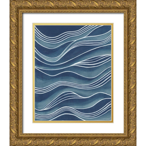 Wind and Waves II Gold Ornate Wood Framed Art Print with Double Matting by Lam, Vanna