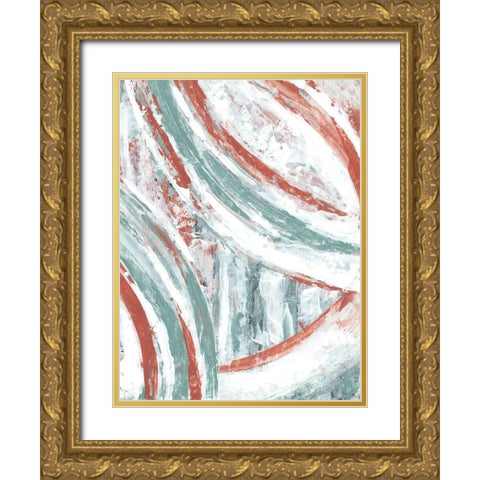 Story Arc II Gold Ornate Wood Framed Art Print with Double Matting by Stramel, Renee W.
