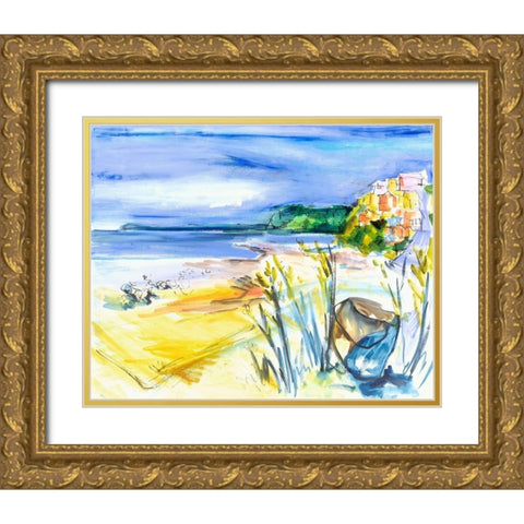 Bright Marsh II Gold Ornate Wood Framed Art Print with Double Matting by Ferrell, Erin McGee