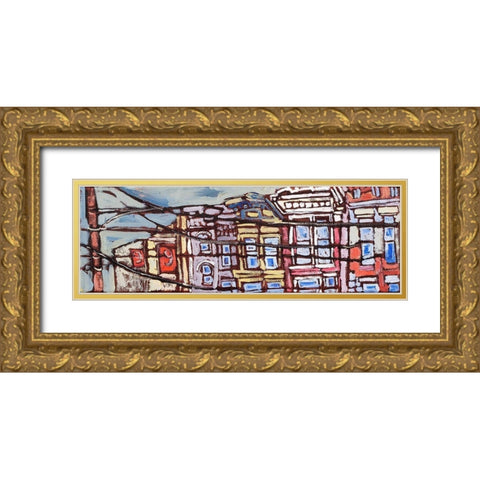 Urban Wires I Gold Ornate Wood Framed Art Print with Double Matting by Ferrell, Erin McGee