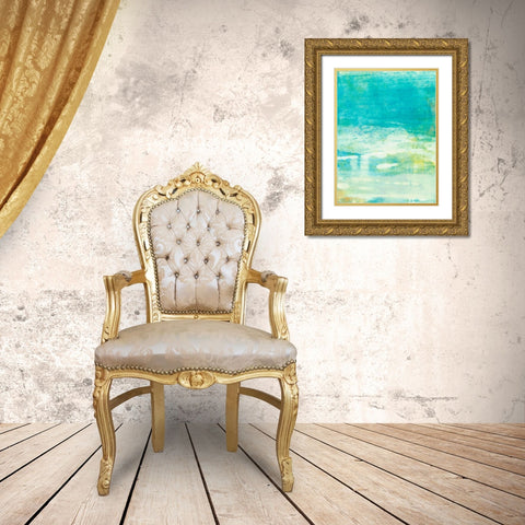 Lacuna II Gold Ornate Wood Framed Art Print with Double Matting by Jachimiec, Sue