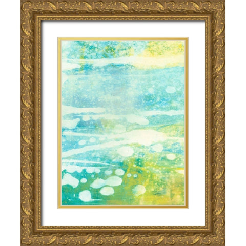 Lacuna IV Gold Ornate Wood Framed Art Print with Double Matting by Jachimiec, Sue