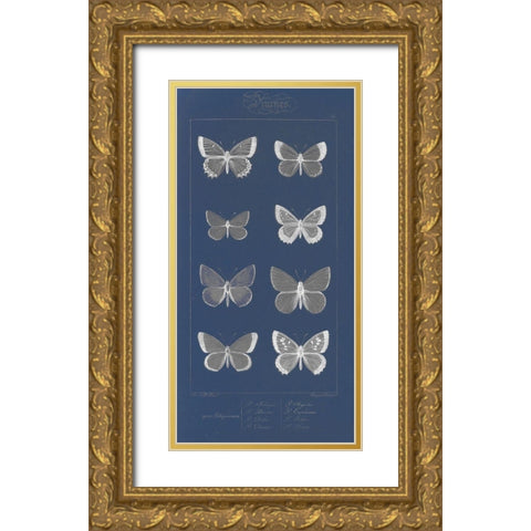 Winged Infograph I Gold Ornate Wood Framed Art Print with Double Matting by Goldberger, Jennifer
