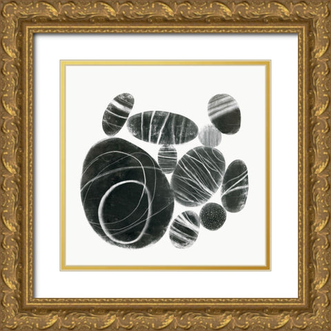 Mineralize III Gold Ornate Wood Framed Art Print with Double Matting by Borges, Victoria