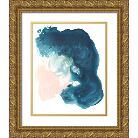 Plunge II Gold Ornate Wood Framed Art Print with Double Matting by Parker, Jennifer Paxton