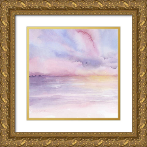Pale Sunset I Gold Ornate Wood Framed Art Print with Double Matting by Popp, Grace