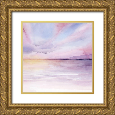 Pale Sunset II Gold Ornate Wood Framed Art Print with Double Matting by Popp, Grace
