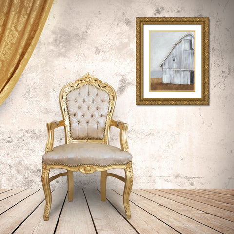 Abandoned Barn II Gold Ornate Wood Framed Art Print with Double Matting by Harper, Ethan