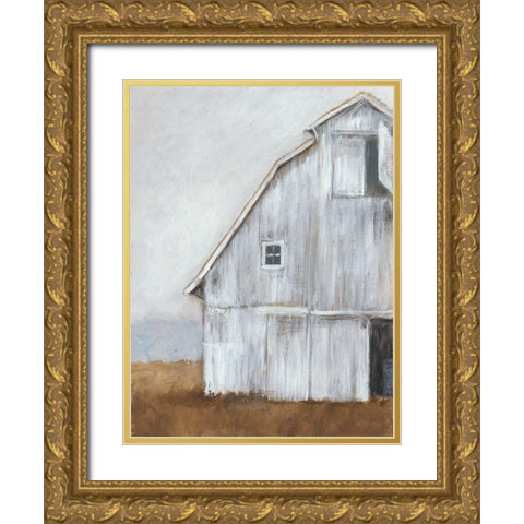 Abandoned Barn II Gold Ornate Wood Framed Art Print with Double Matting by Harper, Ethan