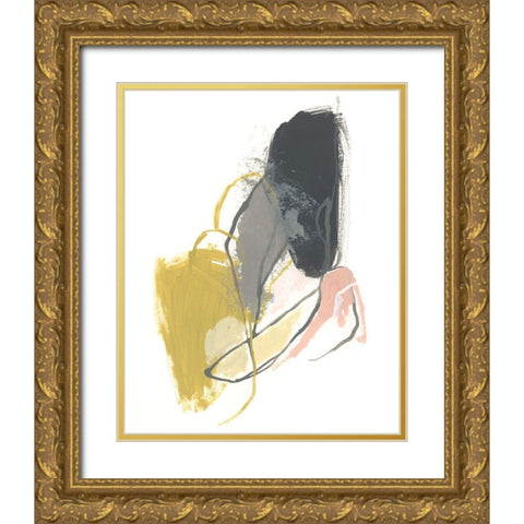 Seismic Breakdown I Gold Ornate Wood Framed Art Print with Double Matting by Vess, June Erica