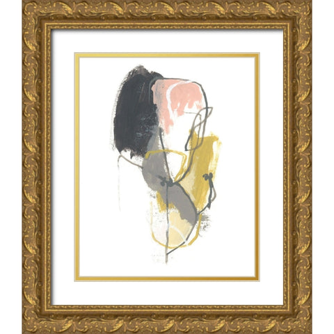 Seismic Breakdown II Gold Ornate Wood Framed Art Print with Double Matting by Vess, June Erica