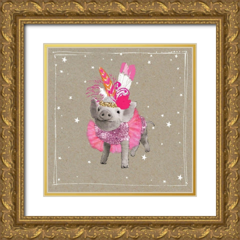 Fancy Pants Farm I Gold Ornate Wood Framed Art Print with Double Matting by Gower, Hammond