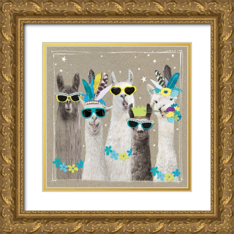 Fancy Pants Farm V Gold Ornate Wood Framed Art Print with Double Matting by Gower, Hammond
