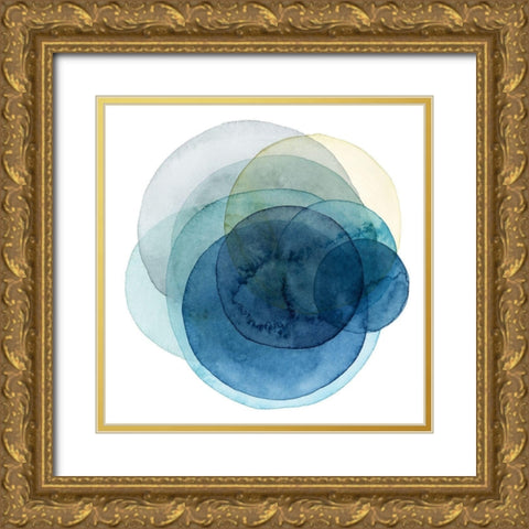Evolving Planets I Gold Ornate Wood Framed Art Print with Double Matting by Popp, Grace