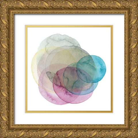 Evolving Planets II Gold Ornate Wood Framed Art Print with Double Matting by Popp, Grace