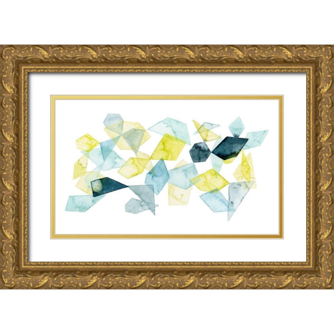 Seaglass Abstract II Gold Ornate Wood Framed Art Print with Double Matting by Popp, Grace