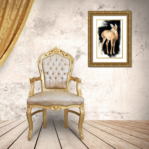Custom Nocturnal II Gold Ornate Wood Framed Art Print with Double Matting by Popp, Grace
