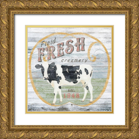 Custom Farm Supply IV Gold Ornate Wood Framed Art Print with Double Matting by Vess, June Erica