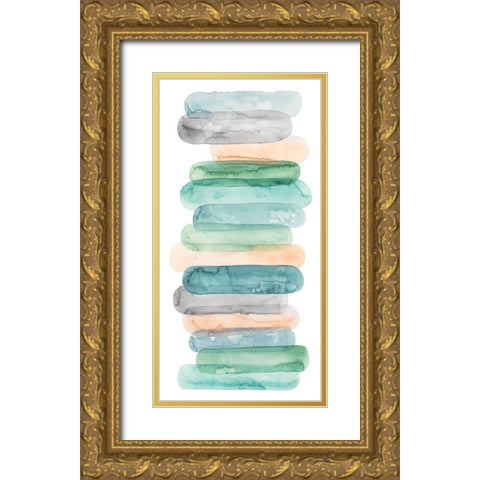 Pastel Matchsticks II Gold Ornate Wood Framed Art Print with Double Matting by Popp, Grace
