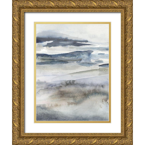 Neutral Salt Spray I Gold Ornate Wood Framed Art Print with Double Matting by Borges, Victoria