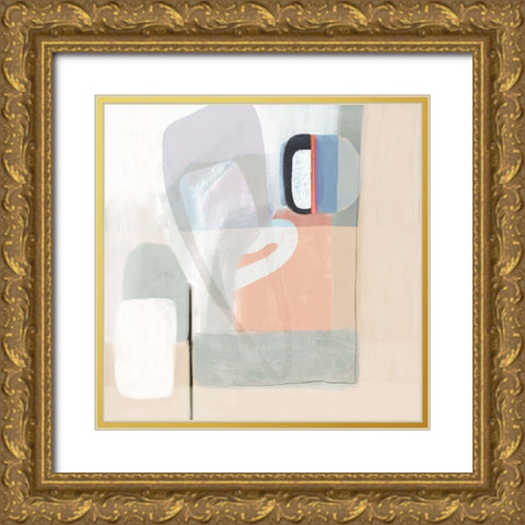 Multiform I Gold Ornate Wood Framed Art Print with Double Matting by Borges, Victoria