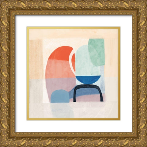 Multiform II Gold Ornate Wood Framed Art Print with Double Matting by Borges, Victoria