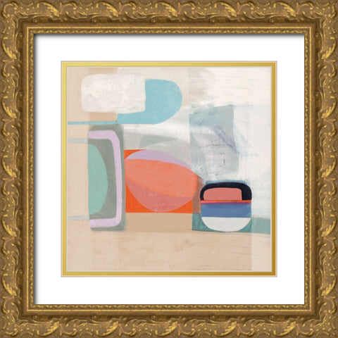 Multiform IV Gold Ornate Wood Framed Art Print with Double Matting by Borges, Victoria