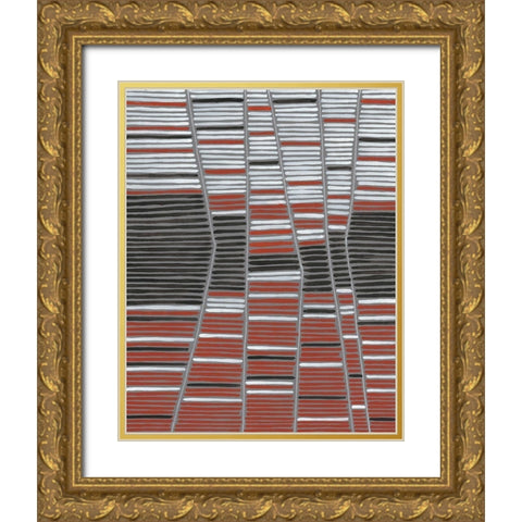Recursion II Gold Ornate Wood Framed Art Print with Double Matting by Lam, Vanna