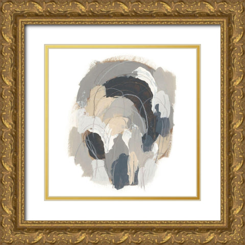 Neutral Vortex I Gold Ornate Wood Framed Art Print with Double Matting by Vess, June Erica