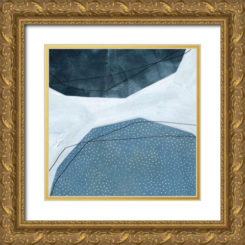 Adjacent Abstraction I Gold Ornate Wood Framed Art Print with Double Matting by Scarvey, Emma