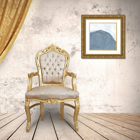 Adjacent Abstraction III Gold Ornate Wood Framed Art Print with Double Matting by Scarvey, Emma