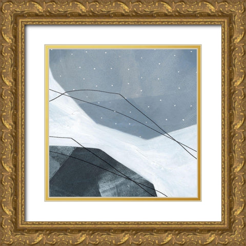 Adjacent Abstraction IV Gold Ornate Wood Framed Art Print with Double Matting by Scarvey, Emma
