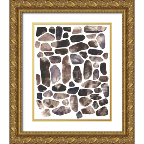 Stepping Stones II Gold Ornate Wood Framed Art Print with Double Matting by Scarvey, Emma