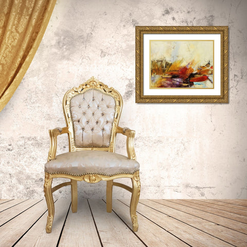 Feteen II Gold Ornate Wood Framed Art Print with Double Matting by Villarreal, Gabriela