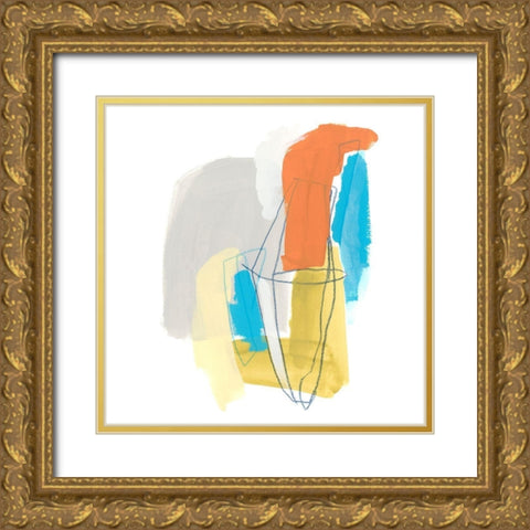 Allegro I Gold Ornate Wood Framed Art Print with Double Matting by Vess, June Erica