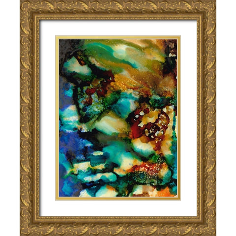 Chromatic Haze II Gold Ornate Wood Framed Art Print with Double Matting by Moore, Regina