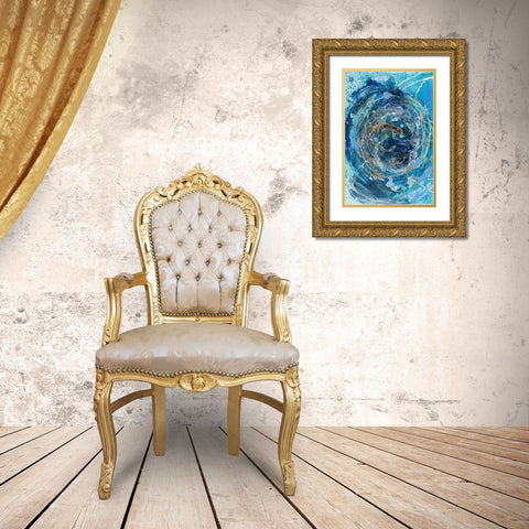 Waterspout II Gold Ornate Wood Framed Art Print with Double Matting by Ludwig, Alicia