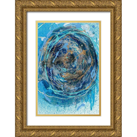 Waterspout III Gold Ornate Wood Framed Art Print with Double Matting by Ludwig, Alicia
