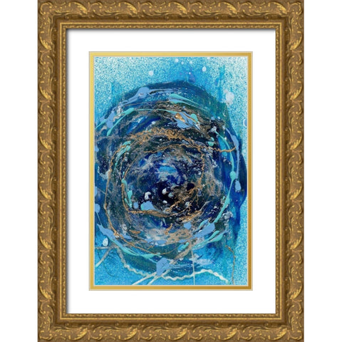Waterspout IV Gold Ornate Wood Framed Art Print with Double Matting by Ludwig, Alicia