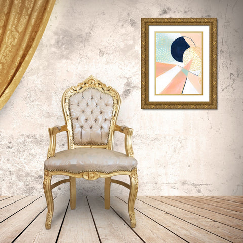 Peach Eclipse II Gold Ornate Wood Framed Art Print with Double Matting by Popp, Grace