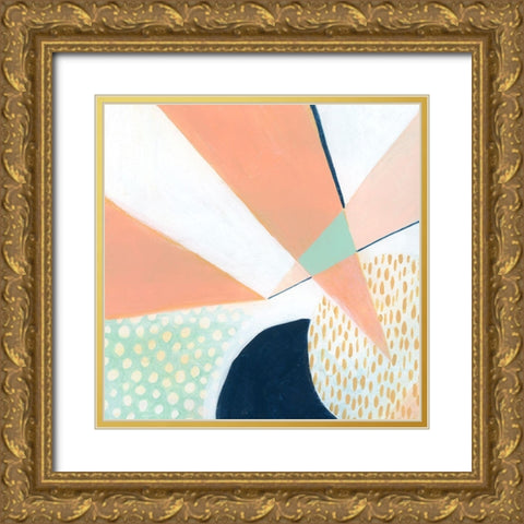 Peach Eclipse IV Gold Ornate Wood Framed Art Print with Double Matting by Popp, Grace