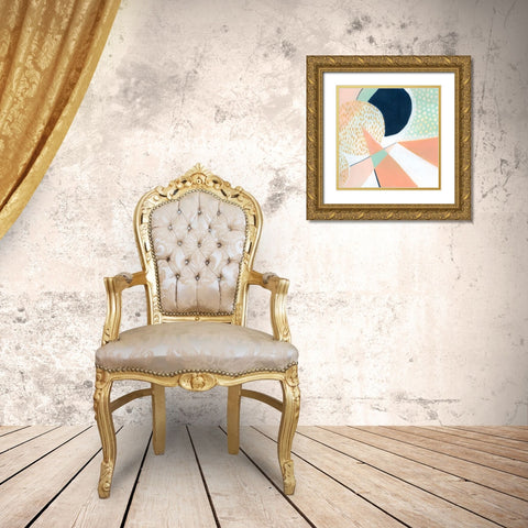 Peach Eclipse VI Gold Ornate Wood Framed Art Print with Double Matting by Popp, Grace
