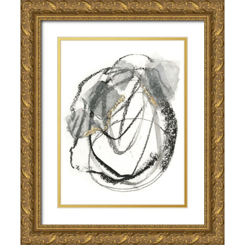 La Valses II Gold Ornate Wood Framed Art Print with Double Matting by Borges, Victoria